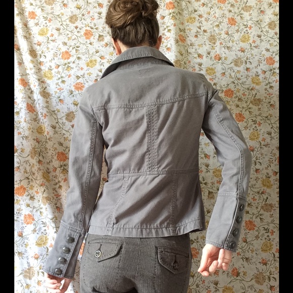 THREDUP GAP Double Breast Military Grey Jacket - Picture 6 of 8